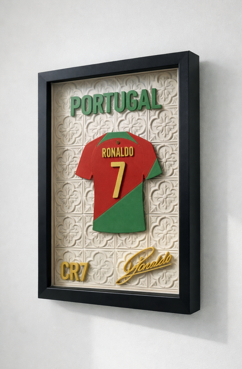 3D Рамка Cristiano Ronaldo | Португалия – Великият номер 7