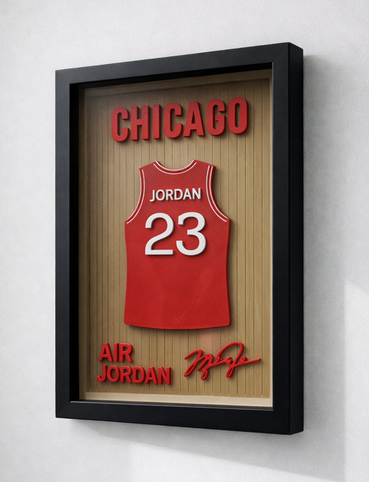 3D Рамка Michael Jordan | Chicago Bulls – Легендарна Баскетболна Декорация