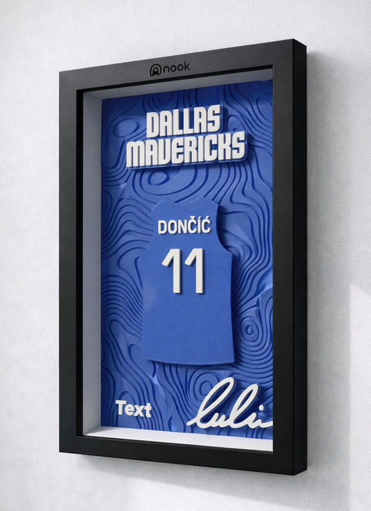 3D Рамка Luka Dončić | Dallas Mavericks – Баскетболна Декорация за Фенове
